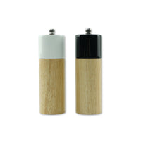 Cross Border Special Black Pepper Grinding Seasoning Bottle 6 Inch Rubber Wood Manual Pepper Grinder