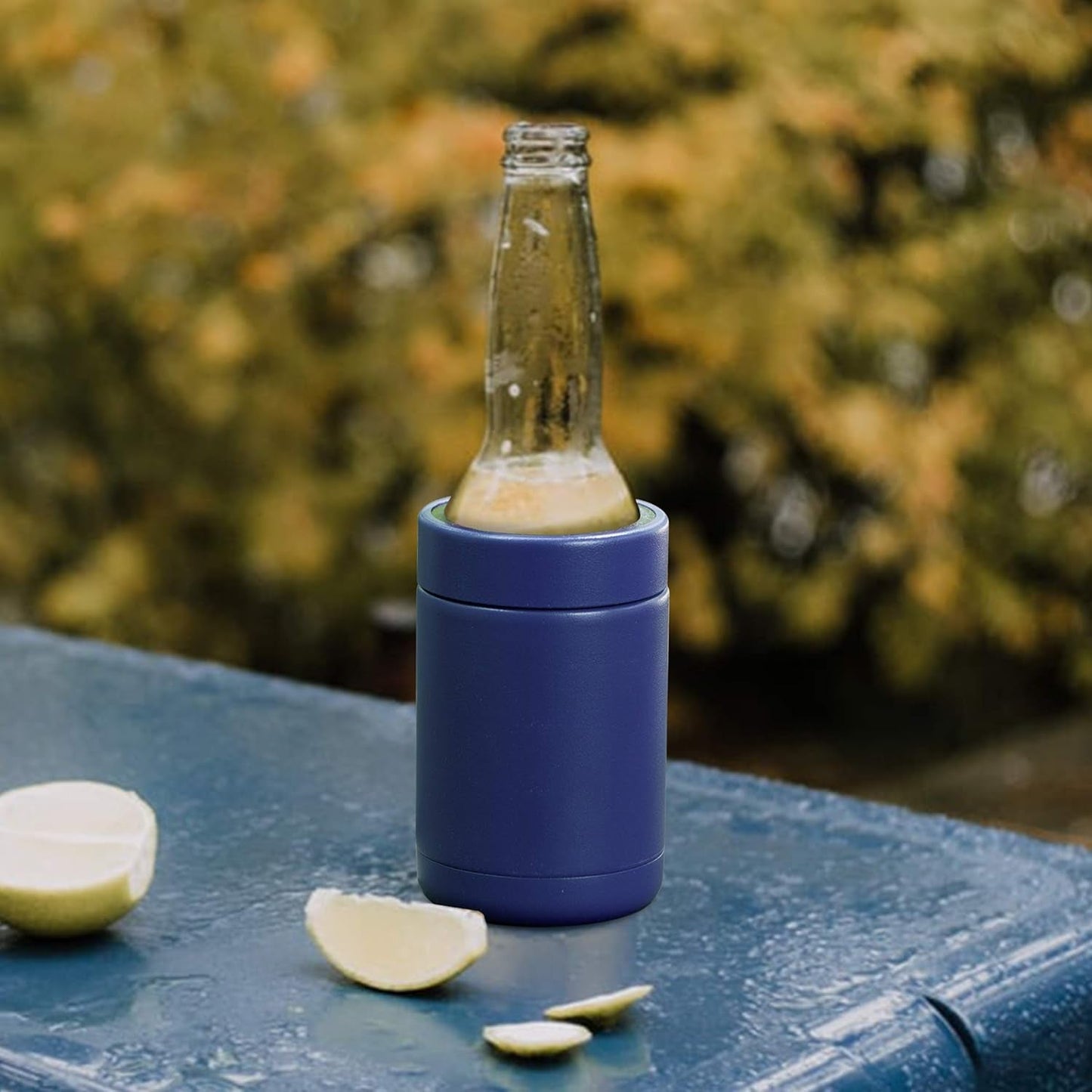 Tahoe Trails 12 oz Blue Stainless Steel Double-Wall Vacuum Insulated Can Cooler