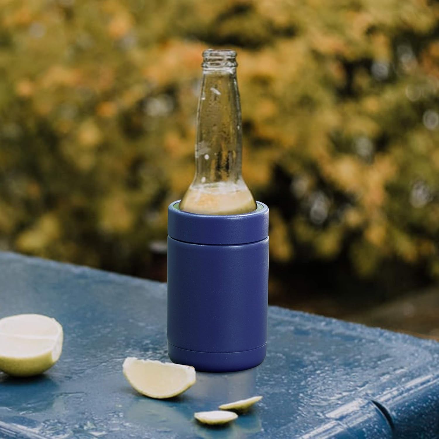 Tahoe Trails 12 oz Blue Stainless Steel Double-Wall Vacuum Insulated Can Cooler