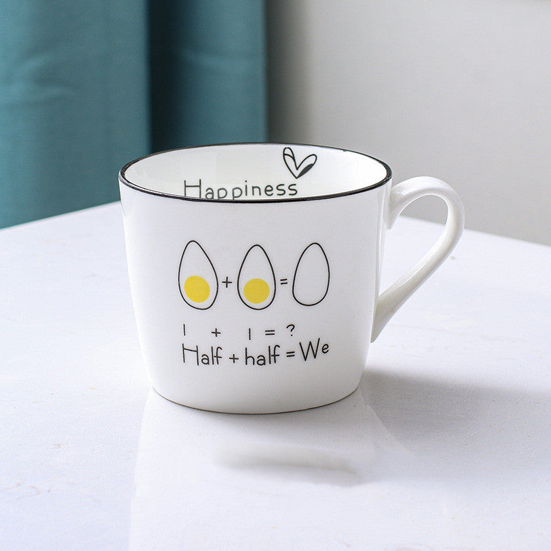 Simple And Large-capacity Coffee Household Ceramic Trend Drinking Cup