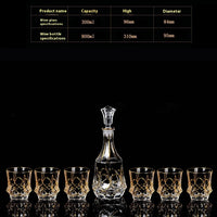 ??: Style 11 - Crystal Glass Whiskey Wine Set Suit Creative Gold