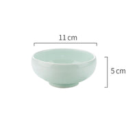 style: F, quantity: 1PC - Featured Ceramic Bowl Rice Bowl, Household Drum-shaped Soup Bowl, Creative Korean Bowl, Rice Noodle Bowl, Retro Bowl, Kiln Bowl
