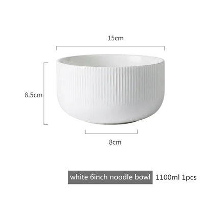 Nordic Ins Styel Ceramic Dinnerwar Matte Glazed Salad Dishes Soup Bowl Dinner Plates Serving Tray For Home Restaurant