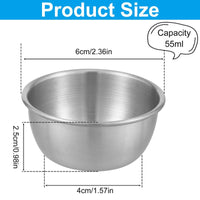 12 Counts Mini Sauce Dipping Bowl 304 Stainless Steel Dipping Cups round Sauce Dishes 45/55Ml Reusable Seasoning Cups Dipping Cups Multipurpose Sauce Cups for Home Party Restaurants