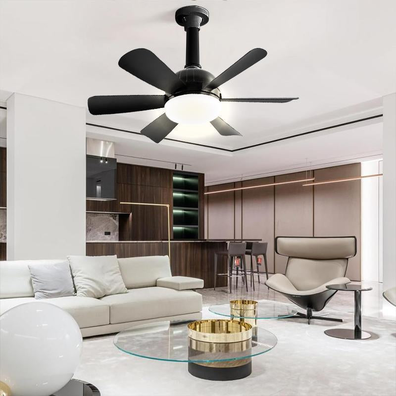 LED Ceiling Fan Light with Remote & APP Control, 40W E26/27 LED Ceiling Fan Lamp with 6 Wind Speeds, Dimmable Fan Lamps for Summer, Indoor LED Light for Bedroom, Kitchen, Living Room, Ceiling Fan with Light