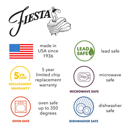 Fiesta Coupe Bistro 16Pc Ceramic Dinnerware Set Mixed Pastel