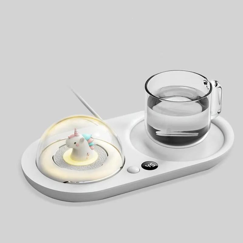 Multicolor Aromatherapy Night Lamp, Pad, Cup/Bowl Warmer. Keep Coffee, Tea, Drinks and Soup Warm - Office & Home Decoration - Essential Oils Diffuser Cool Humidifier