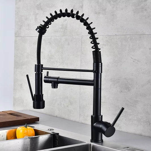 Pull Out Kitchen Faucet Rose Gold Kitchen Sink Mixer Tap Kitchen Faucet Vanity Water Tap Rotating Faucet Sink Faucet