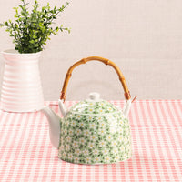 Style: Green Plum High White, Specifications: 901mL - Traditional Teapot Ceramic PotLarge Capacity For Home Use