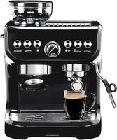 Espresso Machine 15 Bar, Coffee Maker With Milk Frother Steam Wand, Built-In Bean Grinder, Combo Cappuccino Machine with 7